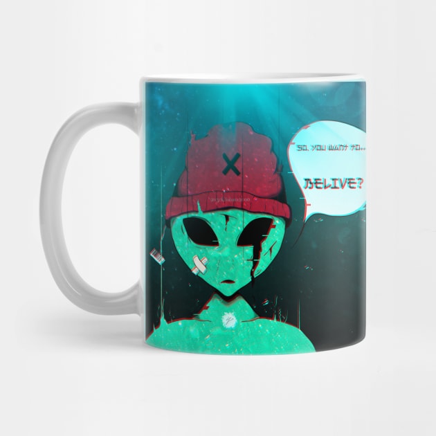 Alien The X Files Art by v3cki